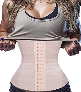 Bafully Womens Waist Trainer Girdle Corset Hourglass Body Shaper Underwear For Weight Loss Tummy Control 