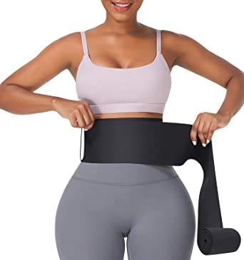 Waist Trainer For Women Waist Wrap Tummy Control Waist Shaper With Loop Waist Trainer For Lower Belly Fat